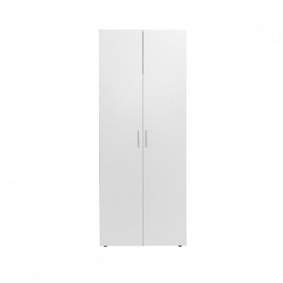 Dulap ALMA 2 usi, 1 raft, bara haine, alb, 80x52x203 cm
