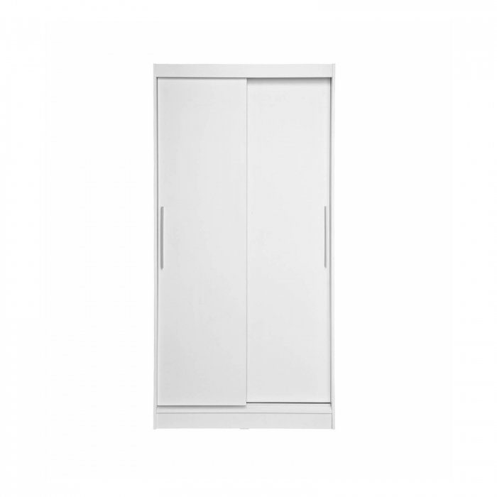 Dulap KOSS 01, usi glisante, alb, 100x60x200 cm