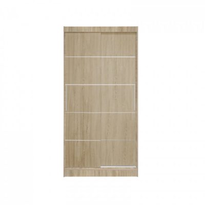 Dulap KOSS 03, cu usi glisante, sonoma, 100x60x200 cm
