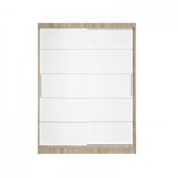 Dulap RODOS 03, usi glisante, corp somona + usi alb, 150x60x200 cm