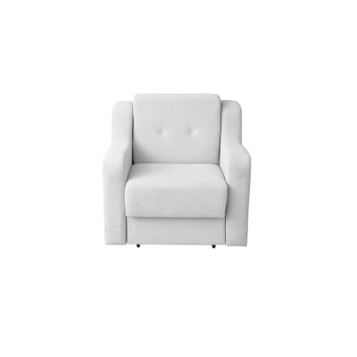 Fotoliu GINA II extensibil, cu arcuri si lada depozitare, gri deschis, 95x100x95 cm