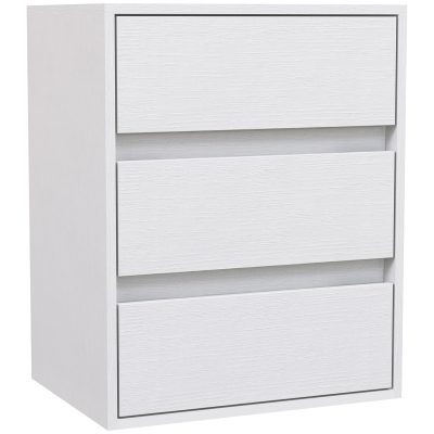 HOMCOM Comodă Modernă pentru Dormitor cu 3 Sertare, 40x30x50,5 cm, Alb | Aosom Romania