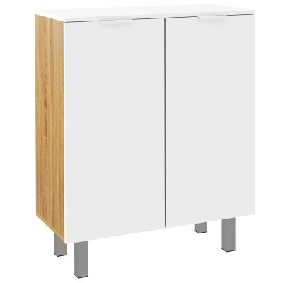 HOMCOM Dulap pentru Pantofi, Dulap pentru Pantofi cu Rafturi Reglabile și Închidere Moale, 76x33.5x95 cm, Alb Lucios | Aosom Romania