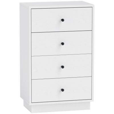 HOMCOM Sertar șifonier cu 7 sertare dulap din material lemnoas în stil modern 47 x 29 x 75 cm Alb | Aosom Romania