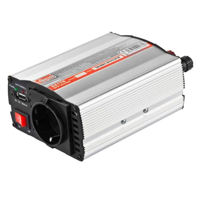 Invertor de tensiune SPW 300 600 Dema 94176, 12-230 V, 300-600 W