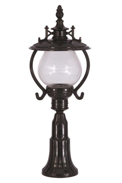 Lampă de perete de exterior BSU 090909 Outdoor Wall Lamp, Maro, 25x57x25 cm - Negru