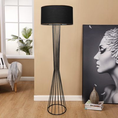 Lampadar Aydin, 38x21x155 cm - Gri inchis