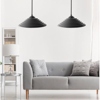 Lustra 204 Chandelier, Negru, 25x25x50 cm - Negru