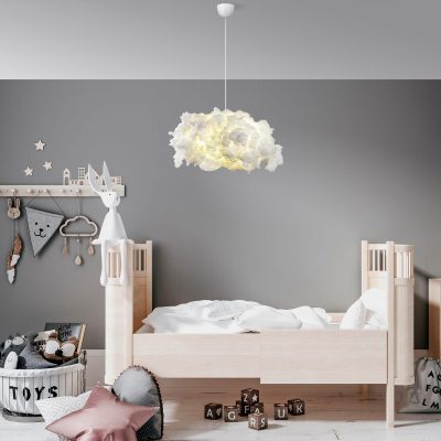 Lustra Serenity Chandelier, Alb, 45x35x70 cm - Alb