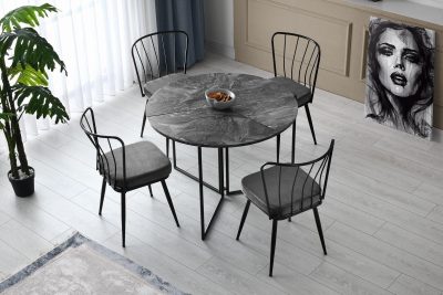 Masa Bucatarie Yaprak, 100x72x100 cm - Gri