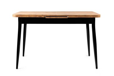 Masă dining extensibilă Ay - 1184, Pin atlantic, 120x70x75 cm - Natural