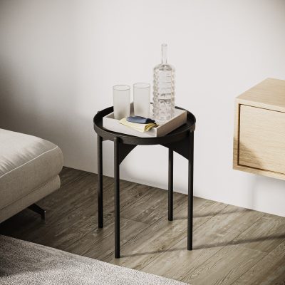 Măsuță de cafea Shb-002-A, Negru, 44x44x57 cm - Negru