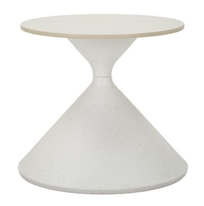 Mauro Ferretti Masa De Cafea Alba cm Ø 42X40 | Aosom Romania