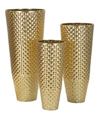 Mauro Ferretti Suport Vaze Glasy, Set 3 Bucăți, Dimensiuni: cm Ø 48X110-40X93-33X77 | Aosom Romania