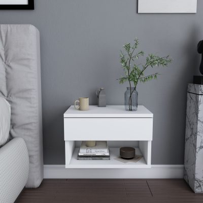 Noptieră Jamot, Diverse culori, 45x29x32 cm - Alb