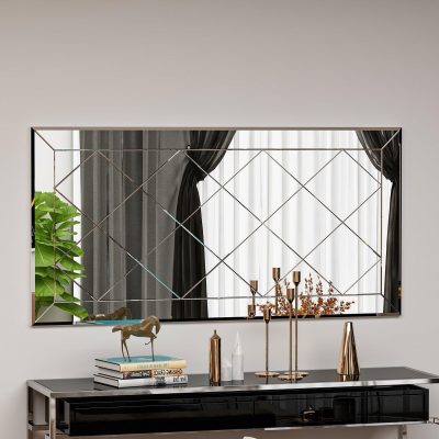 Oglindă Pauli - White, Alb, 60x120 cm - Alb