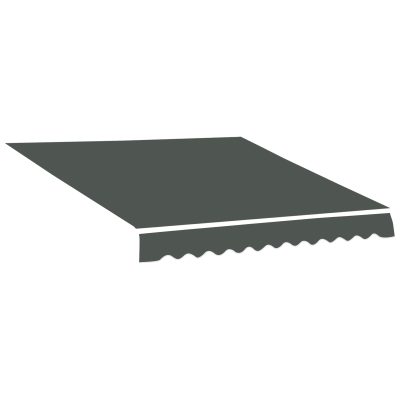 Outsunny Pânză de Înlocuire pentru Copertină Retractabilă cu Protecție UV 30+, 3,82x2,4 m, Gri | Aosom Romania