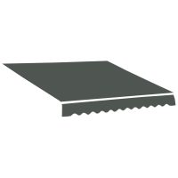 Outsunny Pânză de Înlocuire pentru Copertină Retractabilă cu Protecție UV 30+, 3,82x2,4 m, Gri | Aosom Romania