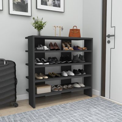 Pantofar Fuat, 4 Rafturi Larg, 16 - 20 Perechi,  76 x 72 x 32 cm - Gri