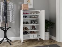 Pantofar Mona cu 5 rafturi, Alb, 37x118x70 cm - Alb