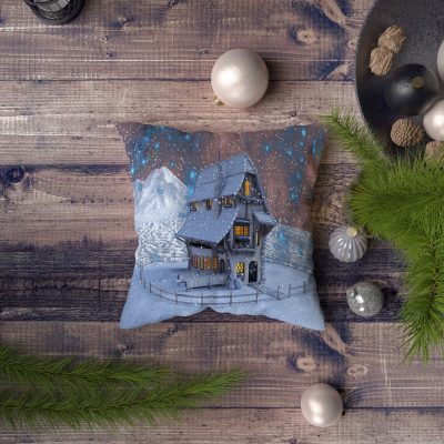 Pernă decorativă NYXMAS096, Multicolor, 43x43 cm - Multicolor