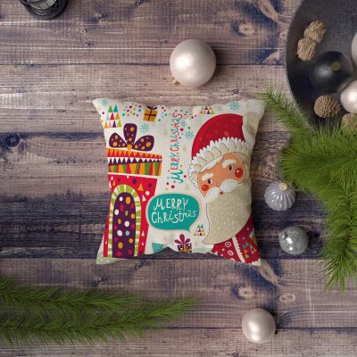 Pernă decorativă NYXMAS108, Multicolor, 43x43 cm - Multicolor