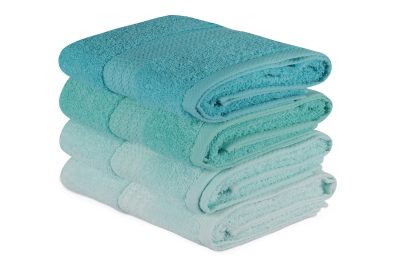 Prosop de baie 4 bucăți Rainbow - Water Green, Sea green - Verde deschis - Verde - Mentă, 50x90 cm - Verde