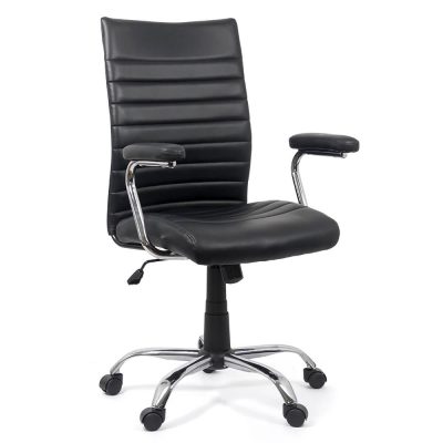 Scaun de birou din piele sintetică OFF 338 negru