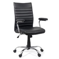 Scaun de birou din piele sintetică OFF 338 negru
