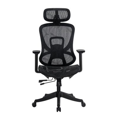 Scaun de birou ergonomic negru din mesh cu brațe reglabile 3D SYYT 9518