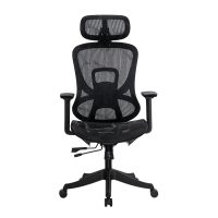 Scaun de birou ergonomic negru din mesh cu brațe reglabile 3D SYYT 9518