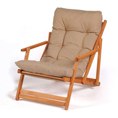 Scaun de gradina MY008, maro + natural, 50x50x81 cm