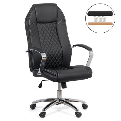 Scaun directorial cu arcuri rezistent 150 KG OFF 313 negru