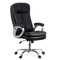 Scaun directorial REZISTENT 200 KG din piele sintetica OFF 799 negru