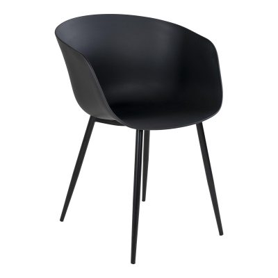 Scaune Roma, Negru, 55x79x53 cm - Negru