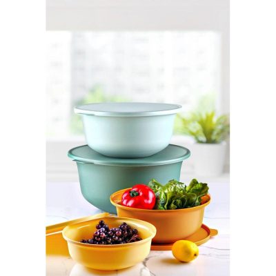 Set cutie de depozitare, Verde, 33x33x15 cm - Verde
