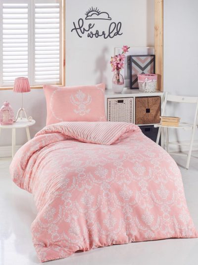 Set Lenjerie de pat single, 140 x 200 cm - Multicolor