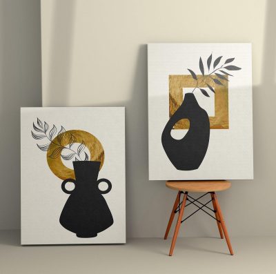 Tablou Canvas (2 bucăți) Honey 4, Multicolor, 150x100 cm - Multicolor