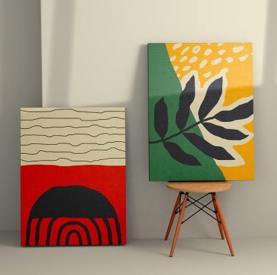 Tablou Canvas (2 bucăți) Rustic 17, Multicolor, 150x100 cm - Multicolor