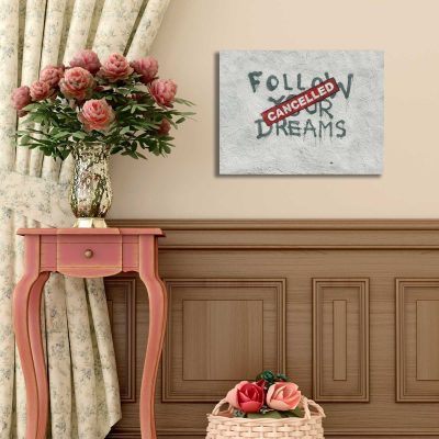 Tablou canvas 3040BANKSY009, Multicolor, 30x40x3 cm - Multicolor