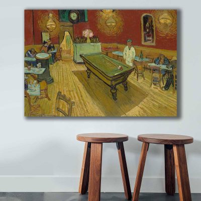 Tablou Canvas Bar Biliard, Multicolor, 100 x 70 cm - Multicolor