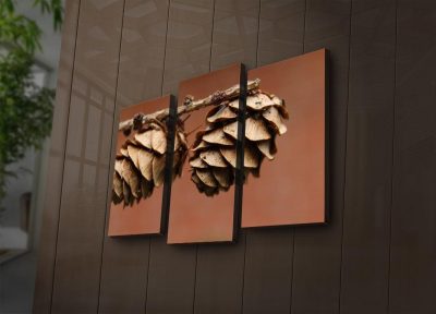 Tablou Canvas cu Led 3PATİACT, Multicolor, 66x45 cm - Multicolor
