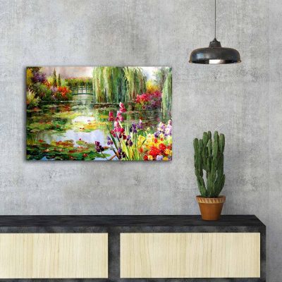 Tablou Canvas Delta Vacaresti, Multicolor, 70x45 cm - Multicolor