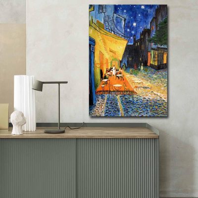 Tablou Canvas Van Gogh Cafe Terasa, Multicolor, 100x70 cm - Multicolor